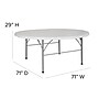 Flash Furniture Stonewall Folding Table, 71" x 71", Granite White (DAD183RZ)~#|#~sp81612424_sc7