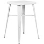 Flash Furniture Stone Indoor-Outdoor Bar Table Set with 2 Square Seat Backless Stools, 27.75" x 27.75", White (CH31330B230SQWH)~#|#~sp81612679_sc7