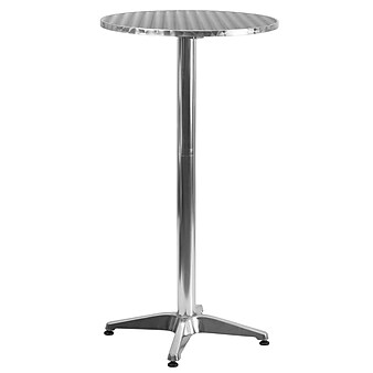 Flash Furniture Aluminum Folding Table with Base, Aluminum (TLH059A)