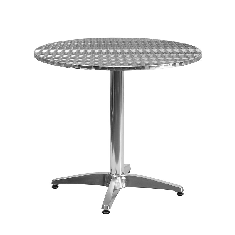 Flash Furniture Mellie 31.5'' Round Aluminum Indoor/Outdoor Table with Base (TLH0523) image 1
