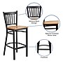 Flash Furniture HERCULES Series Traditional Metal Vertical Back Restaurant Barstool, Black/Natural Wood (XUDG6R6BVRTNATW)~#|#~sp81615450_sc7