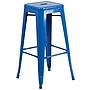 Flash Furniture Kai Industrial Metal Bar Stool without Back, Blue (CH3132030BL)~#|#~sp81615562_sc7