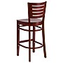 Flash Furniture Darby Series Traditional Wood Slat Back Restaurant Barstool, Mahogany Wood (XUDGW018BMA)~#|#~sp81615599_sc7