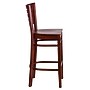 Flash Furniture Darby Series Traditional Wood Slat Back Restaurant Barstool, Mahogany Wood (XUDGW018BMA)~#|#~sp81615600_sc7