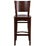Flash Furniture Lacey Series Traditional Wood Full Back Restaurant Barstool, Walnut Wood (XUDGW094BWA)~#|#~sp81615607_sc7
