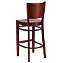 Flash Furniture Lacey Series Traditional Wood Full Back Restaurant Barstool, Mahogany Wood (XUDGW094BMA)~#|#~sp81615628_sc7