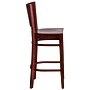 Flash Furniture Lacey Series Traditional Wood Full Back Restaurant Barstool, Mahogany Wood (XUDGW094BMA)~#|#~sp81615629_sc7