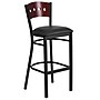 Flash Furniture HERCULES Series Traditional Metal Square Back Restaurant Barstool, Black/Mahogany Wood (XUDG515MAHBBKV)~#|#~sp81615676_sc7