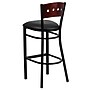 Flash Furniture HERCULES Series Traditional Metal Square Back Restaurant Barstool, Black/Mahogany Wood (XUDG515MAHBBKV)~#|#~sp81615679_sc7