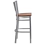 Flash Furniture HERCULES Series Traditional Metal Slat Back Restaurant Barstool, Silver/Cherry Wood (XUDG60402BCYW)~#|#~sp81615689_sc7
