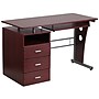 Flash Furniture 47" Laminate L-Shape Computer Desk, Mahogany (NANWK008)~#|#~sp81615773_sc7