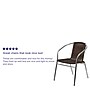 Flash Furniture Lila Contemporary Aluminum/Rattan Dining Chair, Dark Brown (TLH020)~#|#~sp81615823_sc7