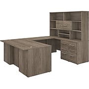 Bush Business Furniture Office 500 71" U-Shaped Desk, Modern Hickory (OF5003MHSU)