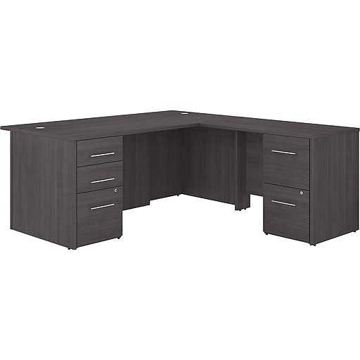 Bush Business Furniture Office 500 72"W L Shaped Executive Desk with