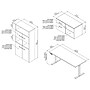 Bush Business Furniture Office 500 72"W Adjustable Desk with Storage and Bookcase, Storm Gray (OF5006SGSU)~#|#~sp81712394_sc7