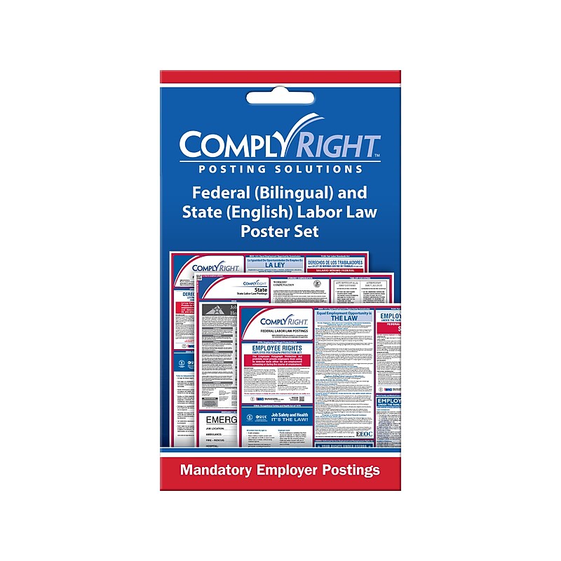 ComplyRight Federal and State Labor Law Poster Set, Bilingual (CRPS05) image 1