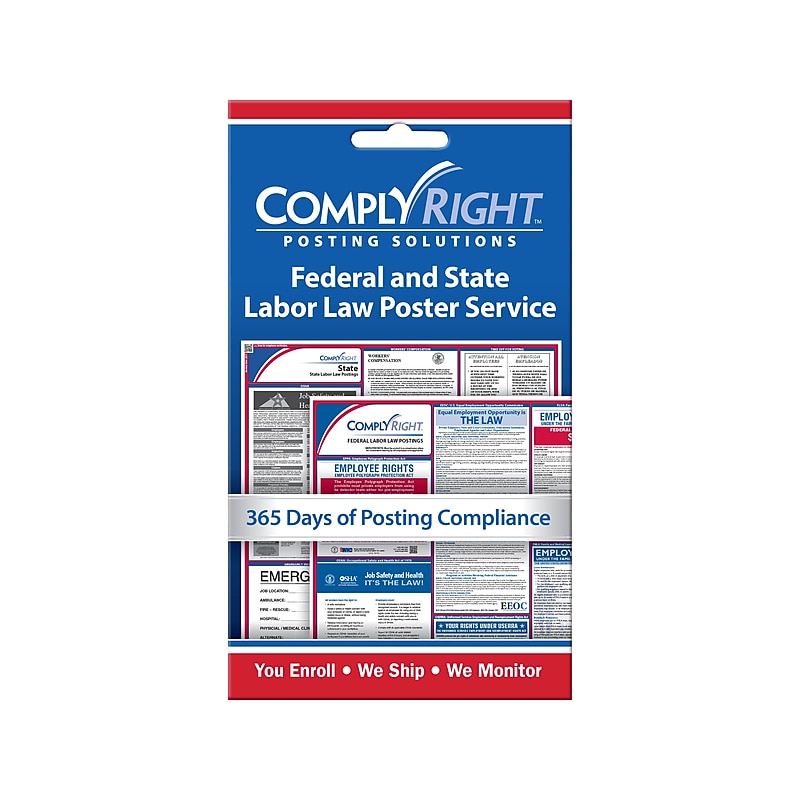 ComplyRight Federal and State Labor Law Service Card (CRPS01) image 1