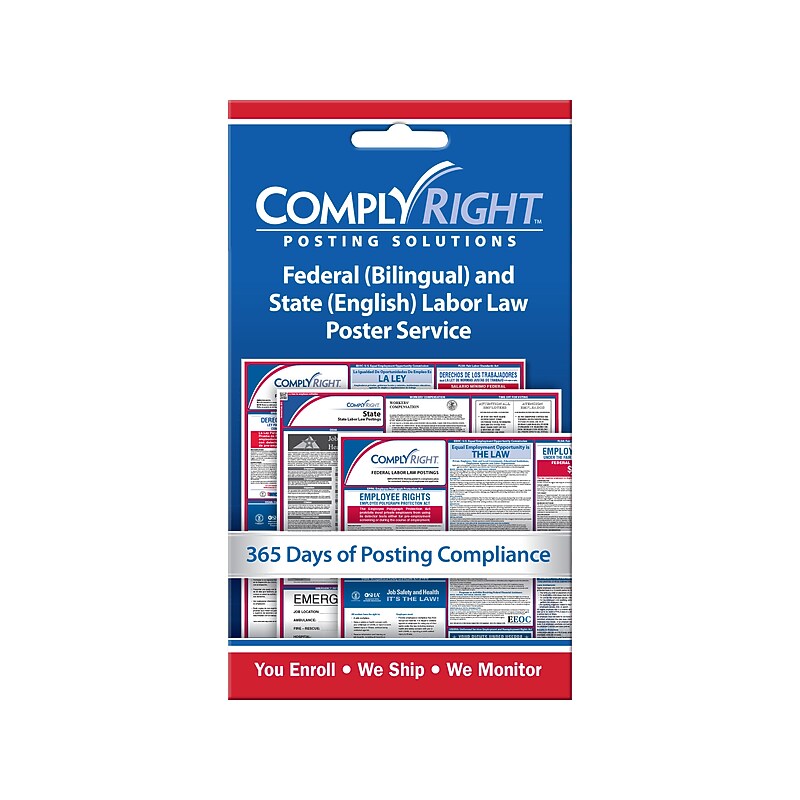 ComplyRight Federal and State Labor Law Service Card, Bilingual (CRPS02) image 1