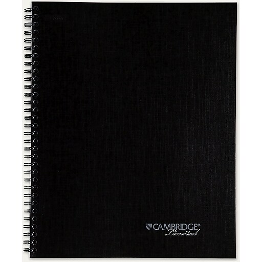 Cambridge® Action Planner® Business Notebook, 81/2" x 11", Black
