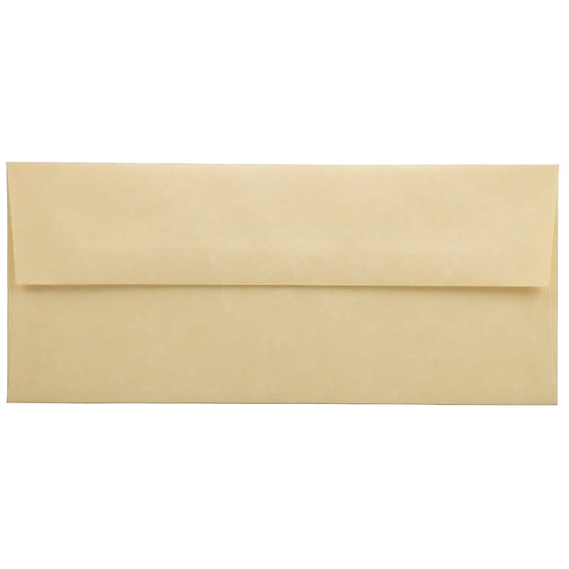 JAM Paper #10 Business Envelope, 4 1/8" x 9 1/2", Gold Yellow, 25/Pack (900906635) image 1