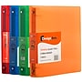 JAM Paper 1" 3-Ring Non-View Binders, Assorted, 4/Pack (751T1RBORCL)~#|#~sp82108683_sc7