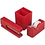 JAM Paper Desk Supplies Kit, Red, 3/Pack (337841RE)~#|#~sp82108774_sc7