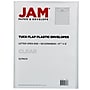 JAM Paper Plastic Envelopes with Tuck Flap Closure, Letter Open End, 9.875 x 11.75, Clear, 12/Pack (1541729)~#|#~sp82108784_sc7