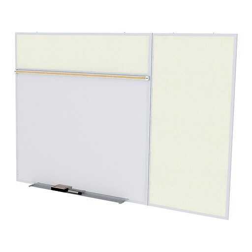 Ghent SmartPak Combo Series Style B Steel DryErase Whiteboard