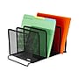 Rolodex 5-Compartment Wire Mesh File Organizer, Black (22141)~#|#~sp82115872_sc7