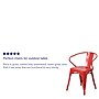 Flash Furniture Luna Contemporary Metal Dining Chair, Red (CH31270RED)~#|#~sp82710773_sc7