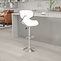 Flash Furniture Contemporary Vinyl Adjustable Height Barstool with Back, White (DS815WH)~#|#~sp82710852_sc7