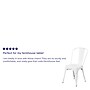 Flash Furniture Perry Contemporary Metal Dining Chair, White (CH31230WH)~#|#~sp82710951_sc7