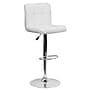 Flash Furniture Contemporary Vinyl Adjustable Height Barstool with Back, White (DS810MODWH)~#|#~sp82711347_sc7
