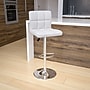 Flash Furniture Contemporary Vinyl Adjustable Height Barstool with Back, White (DS810MODWH)~#|#~sp82711375_sc7