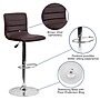 Flash Furniture Contemporary Vinyl Adjustable Counter Height Swivel Stool with Back, Brown (CH920231BRN)~#|#~sp82711663_sc7