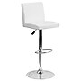 Flash Furniture Contemporary Vinyl Adjustable Height Barstool with Back, White (CH92066WH)~#|#~sp82711740_sc7