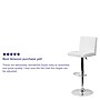 Flash Furniture Contemporary Vinyl Adjustable Height Barstool with Back, White (CH92066WH)~#|#~sp82711743_sc7