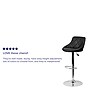 Flash Furniture Contemporary Vinyl Barstool, Adjustable Height, Black (CH82028ABK)~#|#~sp82711798_sc7