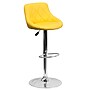 Flash Furniture Contemporary Vinyl Adjustable Height Barstool with Back, Yellow (CH82028AYEL)~#|#~sp82711800_sc7