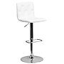 Flash Furniture Contemporary Vinyl Adjustable Height Barstool with Back, White (CH112080WH)~#|#~sp82712016_sc7