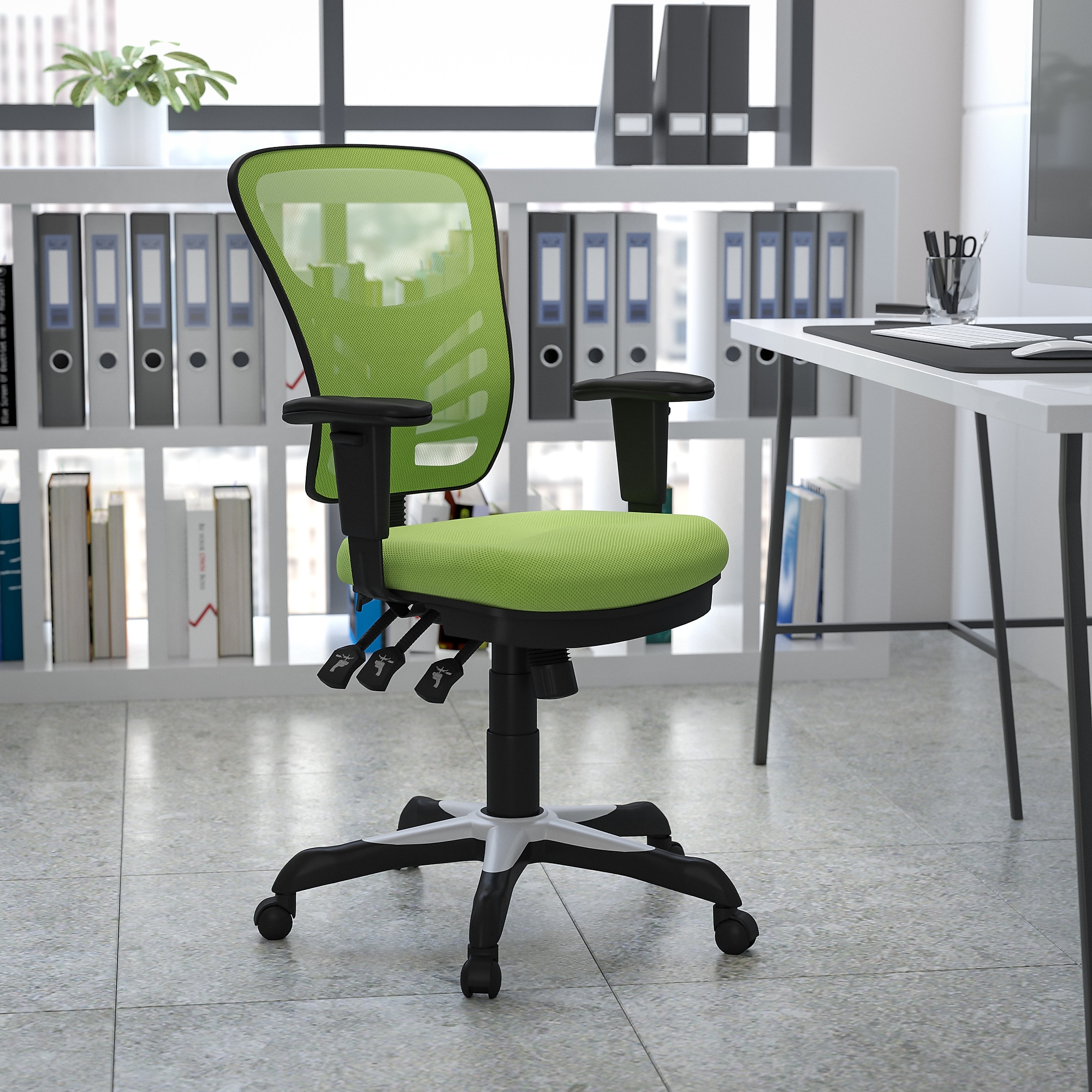 Flash Furniture Nicholas Ergonomic Mesh Swivel Executive Chair, Green (HL0001GN) Sansujyuku sansujyuku.com