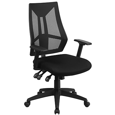 Flash Furniture Ivan Ergonomic Mesh Swivel High Back Multifunction Task Office Chair, Black (HL0017) Simolary simolary.com