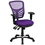 Flash Furniture Nicholas Ergonomic Mesh Swivel Mid-Back Multifunction Executive Office Chair, Purple (HL0001PUR)~#|#~sp82712617_sc7