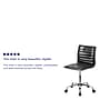 Flash Furniture Alan Armless Vinyl Swivel Low Back Task Office Chair, Black/Chrome (DS512BBK)~#|#~sp82712630_sc7
