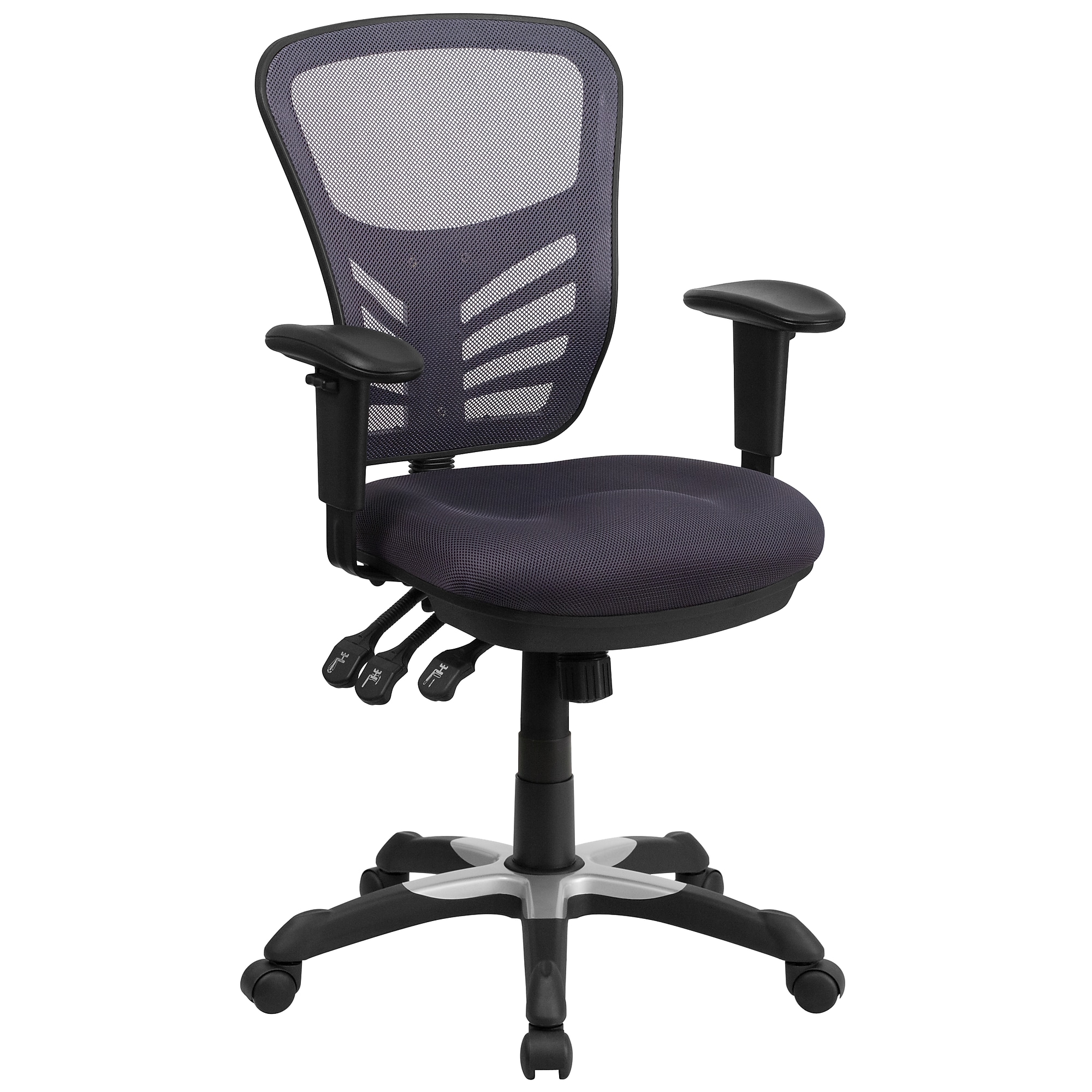 Flash Furniture Nicholas Ergonomic Mesh Swivel Mid-Back Multifunction Executive Office Chair, Dark Gray (HL0001DKGY) Sansujyuku sansujyuku.com