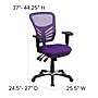 Flash Furniture Nicholas Ergonomic Mesh Swivel Mid-Back Multifunction Executive Office Chair, Purple (HL0001PUR)~#|#~sp82712678_sc7