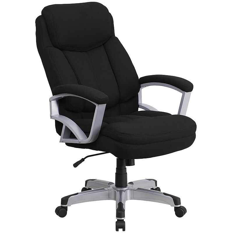Flash Furniture HERCULES Series Ergonomic Fabric Swivel Big & Tall Executive Office Chair, Black (GO18501FAB) image 1