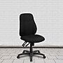 Flash Furniture Brandy Armless Ergonomic Fabric Swivel Mid-Back Task Office Chair, Black (BT90297M)~#|#~sp82713210_sc7