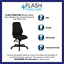 Flash Furniture Brandy Armless Ergonomic Fabric Swivel Mid-Back Task Office Chair, Black (BT90297M)~#|#~sp82713212_sc7