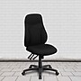 Flash Furniture Hughes Armless Ergonomic Fabric Swivel High Back Task Office Chair, Black (BT90297H)~#|#~sp82713218_sc7